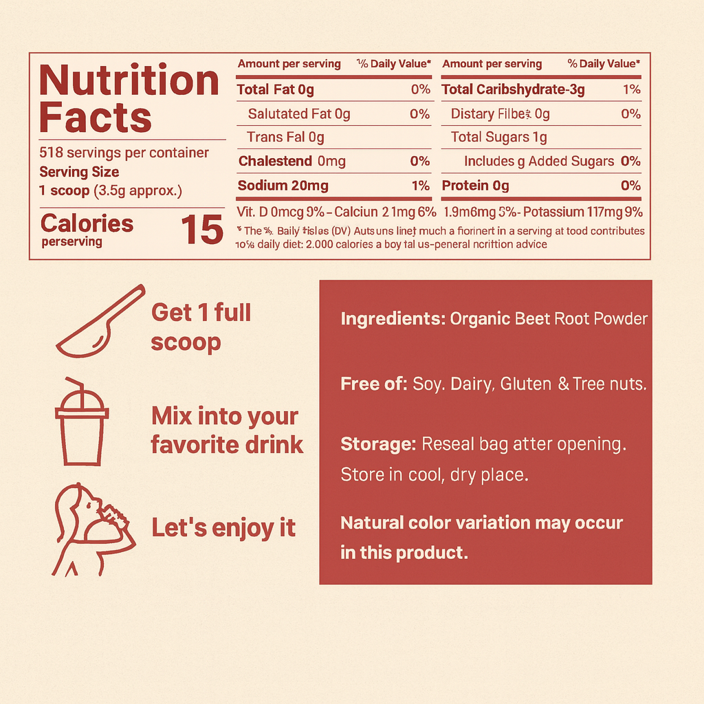 Nitrapeak - Natural Beet Root Powder