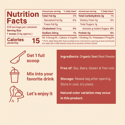 Nitrapeak - Natural Beet Root Powder